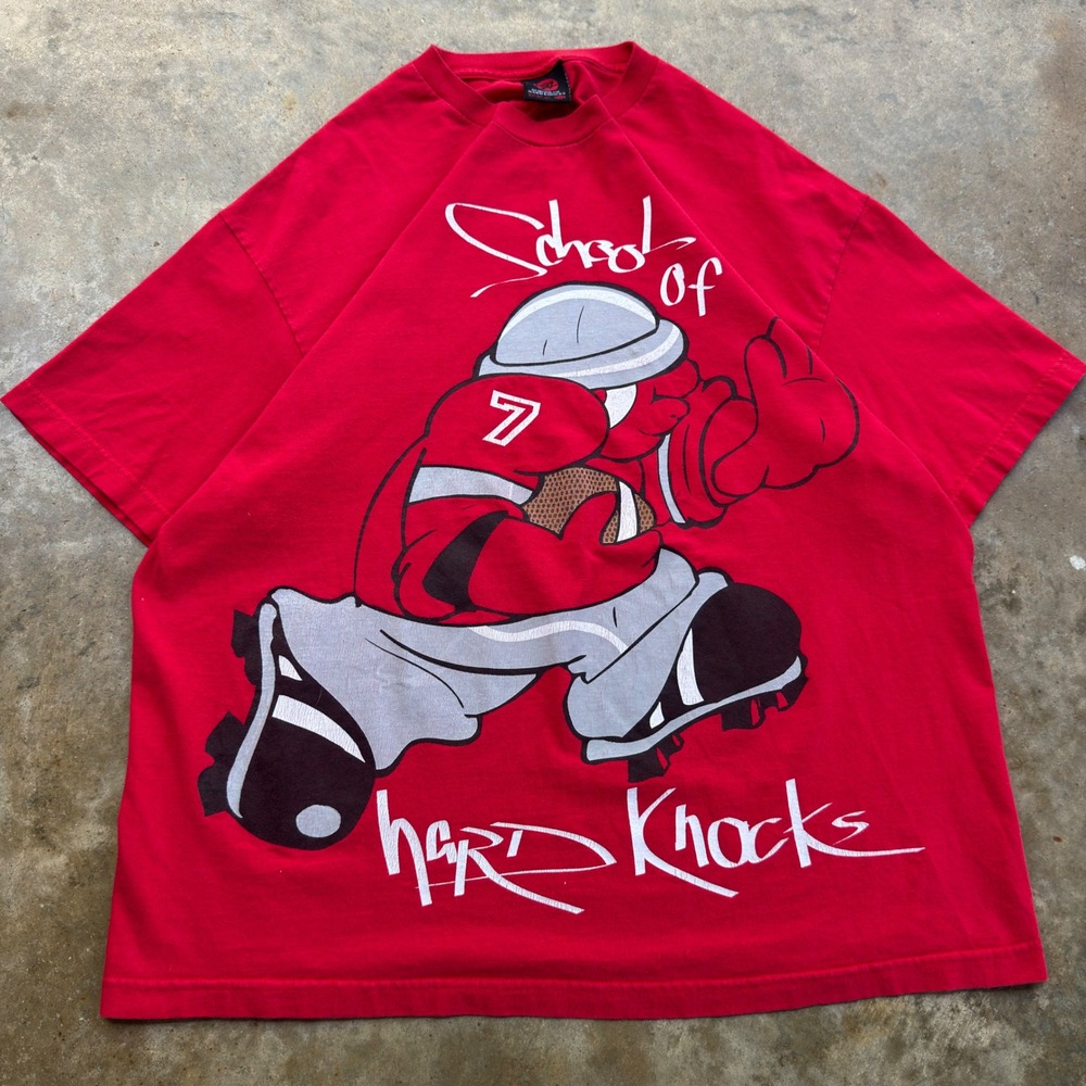 Y2K School of Hard Knocks Southpole Style Tee Red 2XL (k3)